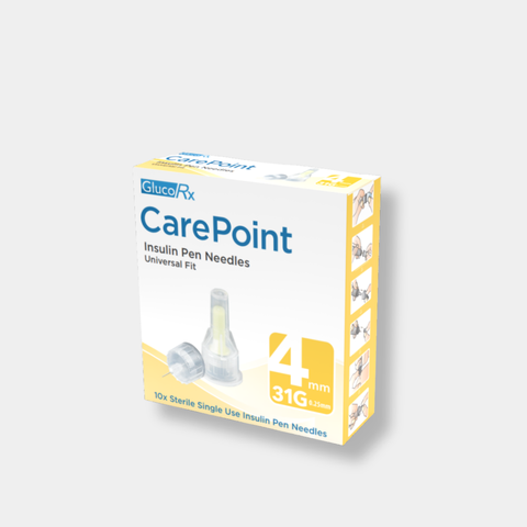 GlucoRx CarePoint Pen Needles x 400 packs (10pcs per pack)