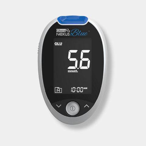 GlucoRx Nexus Blue Blood Glucose Meter x 42pcs