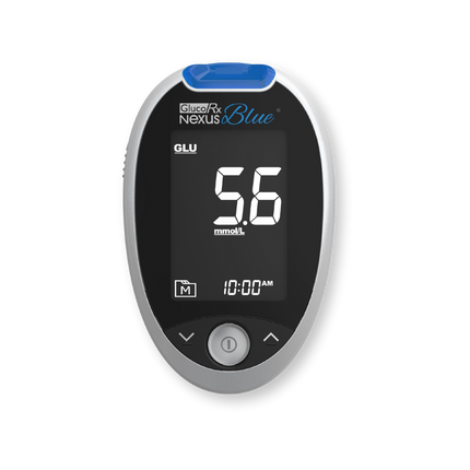GlucoRx Nexus Blue Blood Glucose Meter x 42pcs