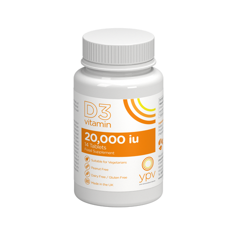 YPV Vitamin D3 20,000iu x 20 packs (14 tabs per pack)