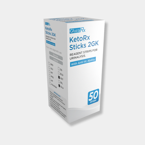 GlucoRx KetoRx Sticks 2GK x10 packs (50pcs per pack)