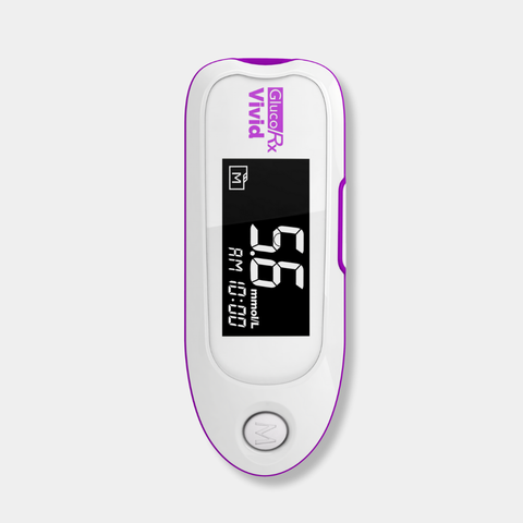 GlucoRx Vivid Blood Glucose Meter x 40pcs