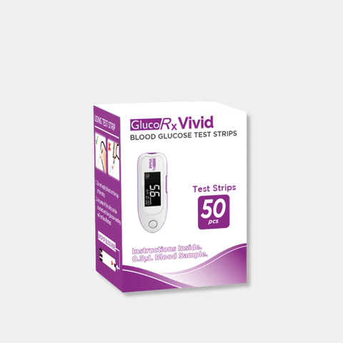 GlucoRx Vivid Blood Glucose Test Strips x 400 Packs (50pcs per pack)