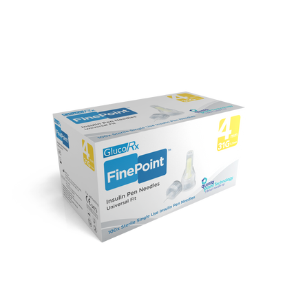 GlucoRx FinePoint Pen Needles  x 50 packs (100pcs per pack)