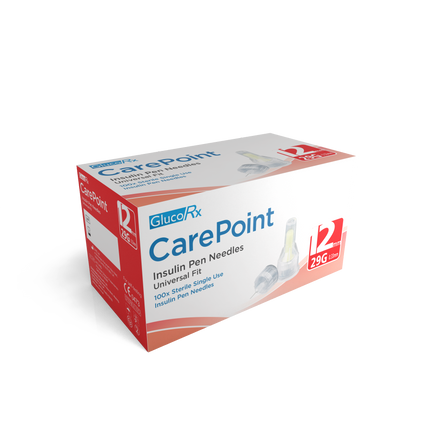 GlucoRx CarePoint Pen Needles x 50 packs (100pcs per pack)