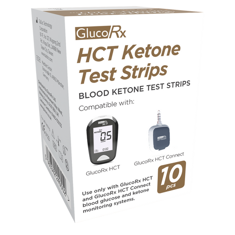 GlucoRx HCT Ketone Strips x 400 Packs (10pcs per pack)